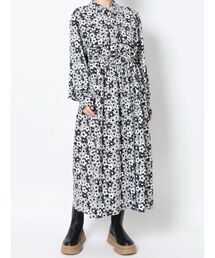 merry jenny | 2トーンフラワーシャツワンピース(ワンピース)