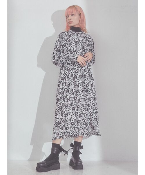 merry jenny（メリージェニー）の「2トーンフラワーシャツワンピース（ワンピース・レディース・グリーン/ブラック・FREE）」の16枚目の写真