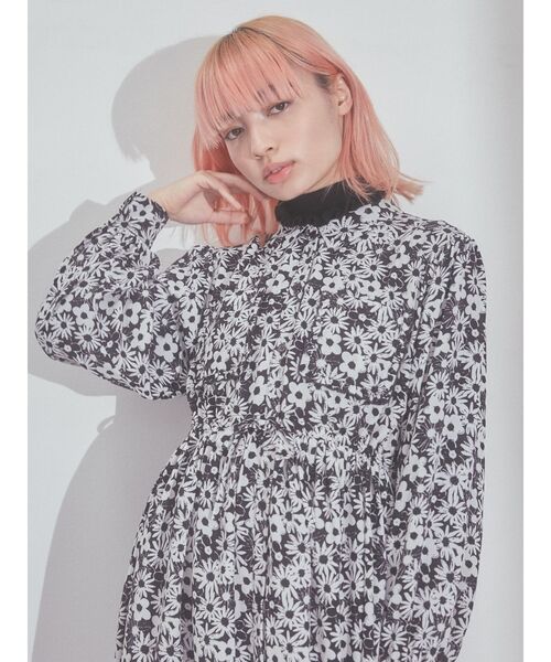 merry jenny（メリージェニー）の「2トーンフラワーシャツワンピース（ワンピース・レディース・グリーン/ブラック・FREE）」の21枚目の写真