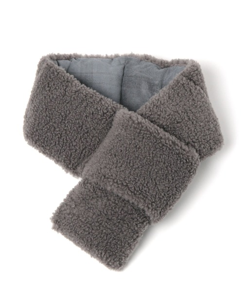 BAYFLOW（ベイフロー）の「リバーシブルコーディロイボアマフラー（マフラー・メンズ・ブラック/ベージュ/カーキ/その他1・FREE）」の5枚目の写真