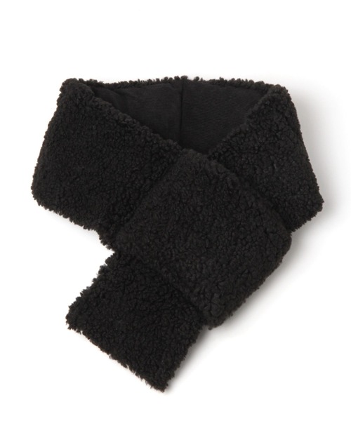 BAYFLOW（ベイフロー）の「リバーシブルコーディロイボアマフラー（マフラー・メンズ・ブラック/ベージュ/カーキ/その他1・FREE）」の6枚目の写真