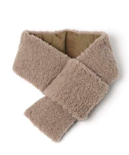 BAYFLOW（ベイフロー）の「リバーシブルコーディロイボアマフラー（マフラー・メンズ・ブラック/ベージュ/カーキ/その他1・FREE）」の7枚目の写真