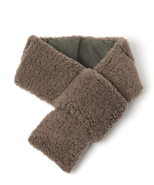 BAYFLOW（ベイフロー）の「リバーシブルコーディロイボアマフラー（マフラー・メンズ・ブラック/ベージュ/カーキ/その他1・FREE）」の9枚目の写真