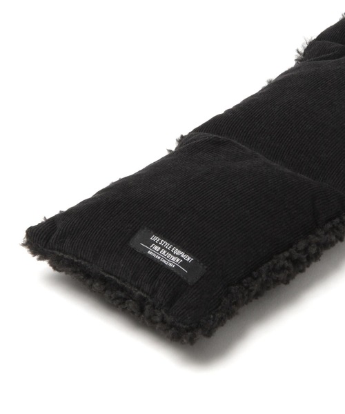 BAYFLOW（ベイフロー）の「リバーシブルコーディロイボアマフラー（マフラー・メンズ・ブラック/ベージュ/カーキ/その他1・FREE）」の14枚目の写真