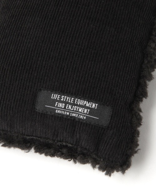 BAYFLOW（ベイフロー）の「リバーシブルコーディロイボアマフラー（マフラー・メンズ・ブラック/ベージュ/カーキ/その他1・FREE）」の16枚目の写真