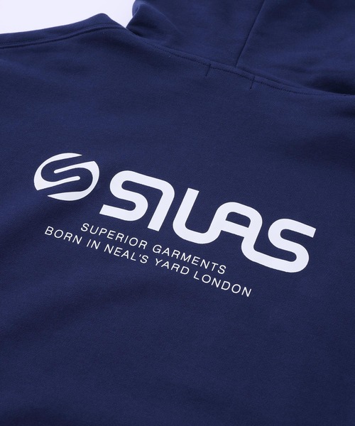 SILAS（サイラス）の「BASIC LOGO SWEAT HOODIE（パーカー・メンズ・オフホワイト/アッシュ/ライトブルー/ブラック/ライトグリーン/ネイビー・M/L/XL）」の14枚目の写真