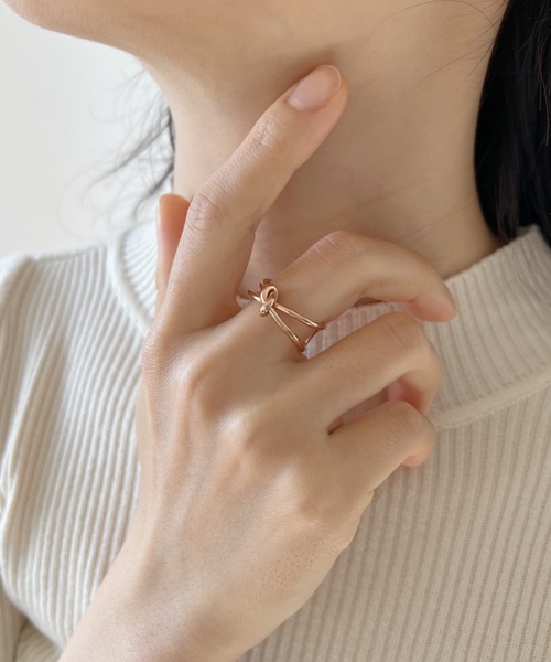 CLEA(クレア)の「【金属アレルギー対応】ノットリング/サージカルステンレス(リング・レディース・その他1/シルバー・FREE)」の10枚目の写真