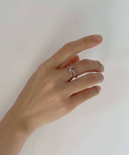 CLEA(クレア)の「【金属アレルギー対応】ノットリング/サージカルステンレス(リング・レディース・その他1/シルバー・FREE)」の14枚目の写真