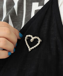 BEAMS BOY / ハート ブローチ