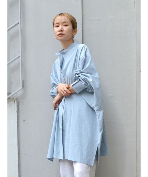 Ungrid（アングリッド）の「ルーズシルエットビックシャツ（シャツ/ブラウス・レディース・イエロー/オフホワイト/ブルー・FREE）」の7枚目の写真