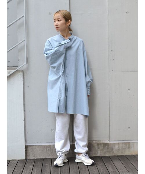 Ungrid（アングリッド）の「ルーズシルエットビックシャツ（シャツ/ブラウス・レディース・イエロー/オフホワイト/ブルー・FREE）」の9枚目の写真