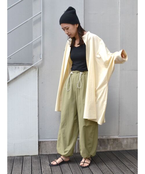 Ungrid（アングリッド）の「ルーズシルエットビックシャツ（シャツ/ブラウス・レディース・イエロー/オフホワイト/ブルー・FREE）」の12枚目の写真