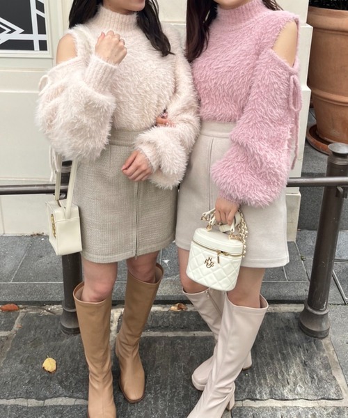 one after another NICE CLAUP（ワンアフターアナザーナイスクラップ）の「【2WAY着用】ジップアップミニスカパン（その他パンツ・レディース・ブラック/グレー系その他/ベージュ/ベージュ系その他・FREE）」の22枚目の写真