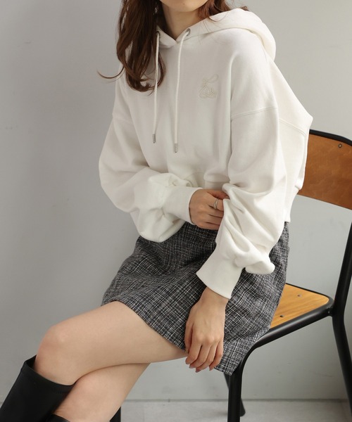 one after another NICE CLAUP（ワンアフターアナザーナイスクラップ）の「【2WAY着用】ジップアップミニスカパン（その他パンツ・レディース・ブラック/グレー系その他/ベージュ/ベージュ系その他・FREE）」の15枚目の写真