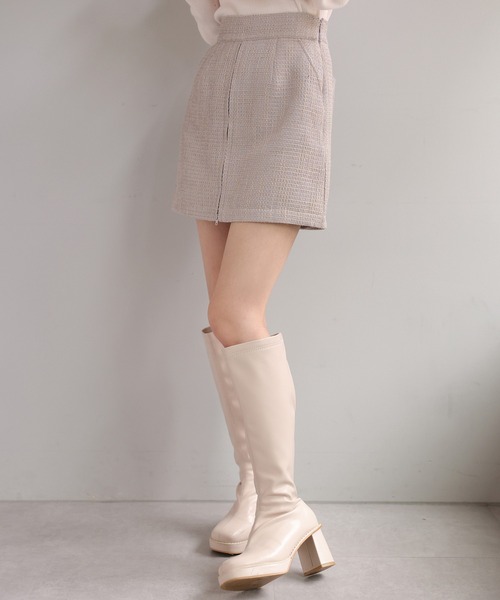 one after another NICE CLAUP（ワンアフターアナザーナイスクラップ）の「【2WAY着用】ジップアップミニスカパン（その他パンツ・レディース・ブラック/グレー系その他/ベージュ/ベージュ系その他・FREE）」の7枚目の写真
