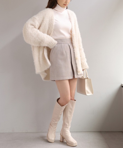 one after another NICE CLAUP（ワンアフターアナザーナイスクラップ）の「【2WAY着用】ジップアップミニスカパン（その他パンツ・レディース・ブラック/グレー系その他/ベージュ/ベージュ系その他・FREE）」の14枚目の写真