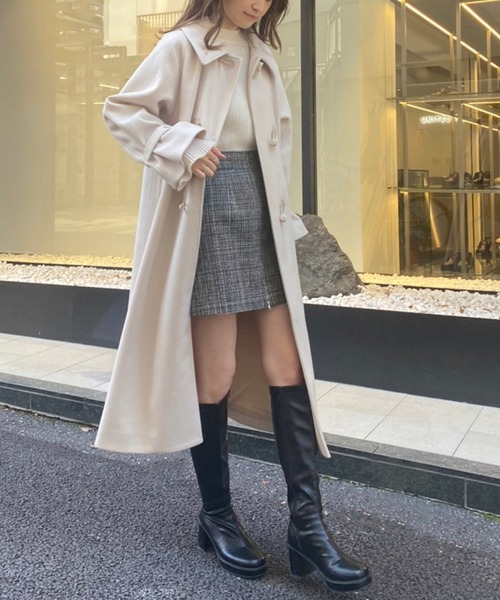 one after another NICE CLAUP（ワンアフターアナザーナイスクラップ）の「【2WAY着用】ジップアップミニスカパン（その他パンツ・レディース・ブラック/グレー系その他/ベージュ/ベージュ系その他・FREE）」の16枚目の写真