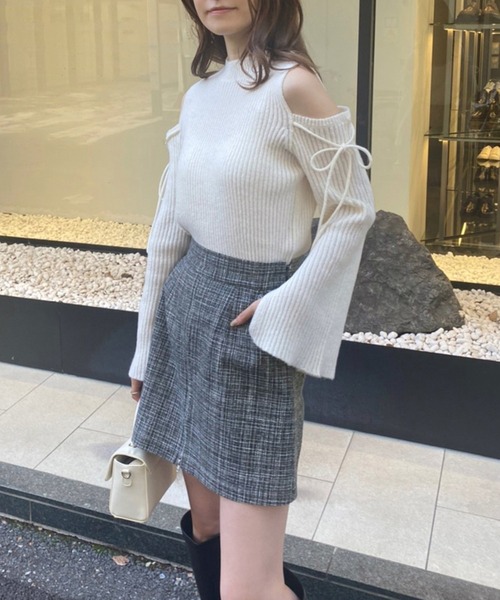 one after another NICE CLAUP（ワンアフターアナザーナイスクラップ）の「【2WAY着用】ジップアップミニスカパン（その他パンツ・レディース・ブラック/グレー系その他/ベージュ/ベージュ系その他・FREE）」の9枚目の写真