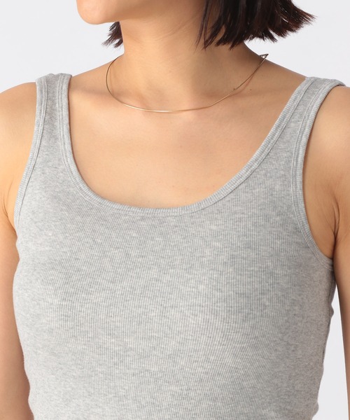 BARNYARDSTORM（バンヤードストーム）の「BARNYARDSTORM / プレーンリブタンク（タンクトップ・レディース・ホワイト/ブラック/ネイビー/グレー/カーキ・1/0）」の21枚目の写真
