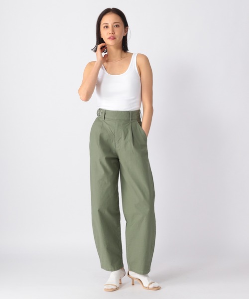 BARNYARDSTORM（バンヤードストーム）の「BARNYARDSTORM / プレーンリブタンク（タンクトップ・レディース・ホワイト/ブラック/ネイビー/グレー/カーキ・1/0）」の8枚目の写真