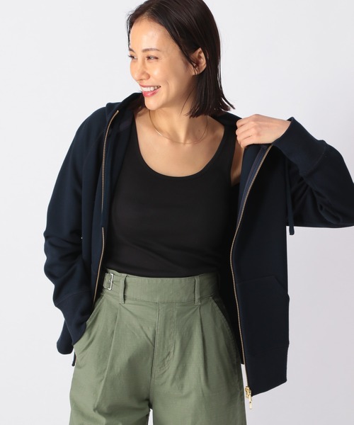 BARNYARDSTORM（バンヤードストーム）の「BARNYARDSTORM / プレーンリブタンク（タンクトップ・レディース・ホワイト/ブラック/ネイビー/グレー/カーキ・1/0）」の7枚目の写真