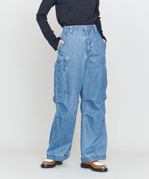 ASTRAET（アストラット）の「＜ASTRAET＞コットン デニム スソドロー