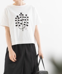 USコットン Cornet ユーカリプリントTシャツ