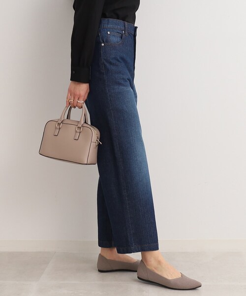 Cutie Blonde(キューティーブロンド)の「◆やわらかデニム【セットアップ可】ハイウエスト ワイドパンツ(デニムパンツ・レディース・ブルー/ダークネイビー・01/02/03)」の16枚目の写真