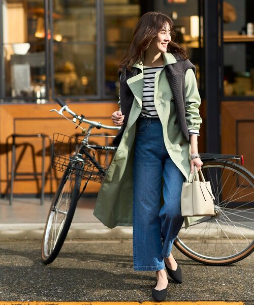 Cutie Blonde(キューティーブロンド)の「◆やわらかデニム【セットアップ可】ハイウエスト ワイドパンツ(デニムパンツ・レディース・ブルー/ダークネイビー・01/02/03)」の19枚目の写真