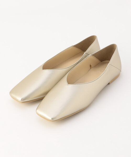 ONIGIRI(オニギリ)の「2WAY フラットシューズ(パンプス・レディース・シルバー/ゴールド・24.5cm/23.5cm)」の1枚目の写真