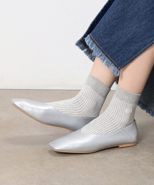 ONIGIRI(オニギリ)の「2WAY フラットシューズ(パンプス・レディース・シルバー/ゴールド・24.5cm/23.5cm)」の6枚目の写真