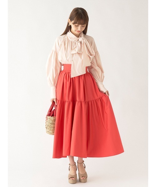 SNIDEL(スナイデル)の「チェーンポイントグラスバッグS(かごバッグ・レディース・ホワイト/ブラック/レッド・FREE)」の15枚目の写真