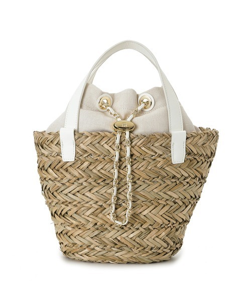 SNIDEL(スナイデル)の「チェーンポイントグラスバッグS(かごバッグ・レディース・ホワイト/ブラック/レッド・FREE)」の22枚目の写真