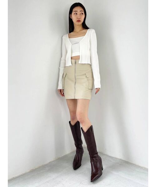 EMODA（エモダ）の「カーゴミニスカート（スカート・レディース・カーキ/ブラック/ベージュ・SMALL/MEDIUM）」の10枚目の写真