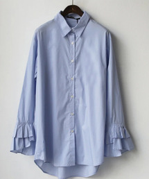 ラッフルスリーブブラウス