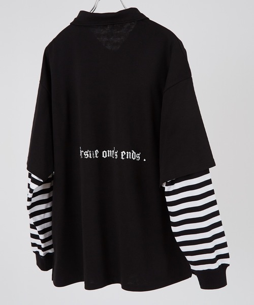 improves(インプローブス)の「ハーフジップ フェイクレイヤード ロンT(Tシャツ/カットソー・メンズ・ブラック系その他/ホワイト/ブラック/ホワイト系その他・LARGE/MEDIUM)」の12枚目の写真