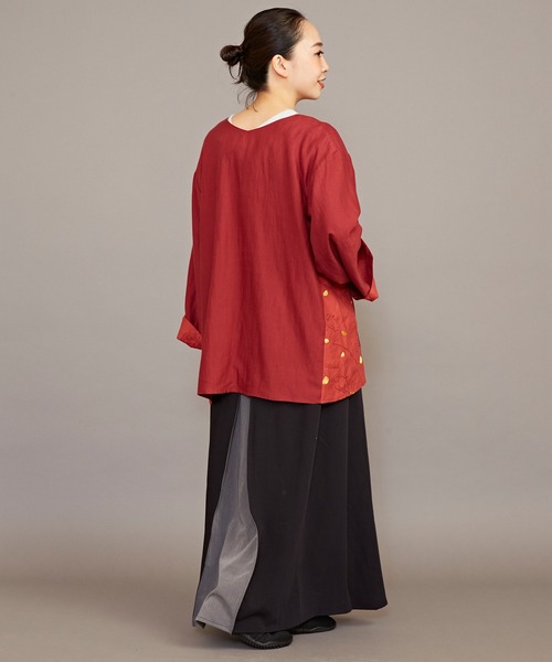 カヤ（カヤ）の「【カヤ】隠れ色八掛スカート（スカート・レディース・ベージュ/ネイビー/グリーン/スミクロ・FREE）」の14枚目の写真