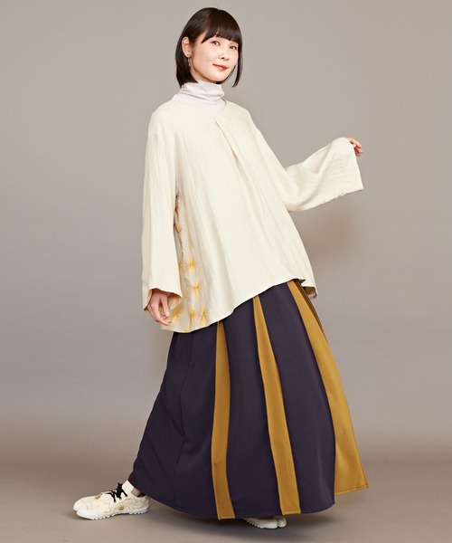 カヤ（カヤ）の「【カヤ】隠れ色八掛スカート（スカート・レディース・ベージュ/ネイビー/グリーン/スミクロ・FREE）」の22枚目の写真