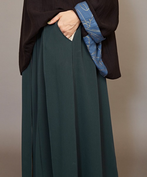 カヤ（カヤ）の「【カヤ】隠れ色八掛スカート（スカート・レディース・ベージュ/ネイビー/グリーン/スミクロ・FREE）」の7枚目の写真