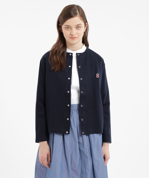 MACKINTOSH PHILOSOPHY（ﾏｯｷﾝﾄｯｼｭ ﾌｨﾛｿﾌｨｰ）の「バッキンガムベア ポンチカーディガン（カーディガン/ボレロ・レディース・ライトブルー/ベージュ/ダークネイビー・38）」の3枚目の写真