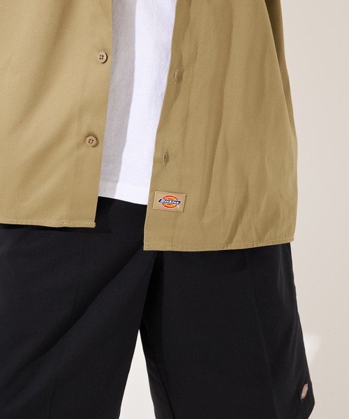 Dickies（ディッキーズ）の「【Dickies】1574 SHORT SLEEVE WORK SHIRT / ディッキーズ 半袖ワークシャツ 両胸ポケット（シャツ/ブラウス・メンズ・ブラック/グリーン/ベージュ/ネイビー/オレンジ/ミント/チャコール・M/L/XL）」の14枚目の写真