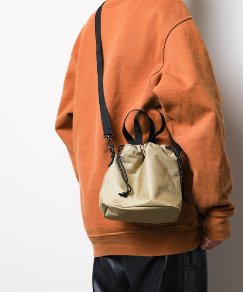 Mag.（マグ）の「【RECYCLE POLYESTER】PURSE MINI BAG リサイクルポリエステルパースミニバッグ（ショルダーバッグ・メンズ・オリーブ/ネイビー/ベージュ/ブラック・FREE）」の14枚目の写真