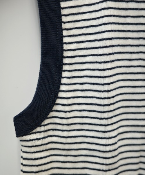 MILLER（ミラー）の「Miller/ミラー　PRIB TANK TOPS Pリブタンクトップ　RM221-2008（タンクトップ・レディース・イエロー/ブラウン/ネイビー/ブルー/アイボリー/チャコールグレー/ブラック/オレンジ/ピンク/その他1/コーラル/ブラック系その他/グレー・FREE/F）」の15枚目の写真