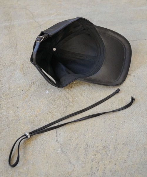 rectangle（レクタングル）の「ストラップ付きサテンキャップ（キャップ・レディース・ブラック/グレー/ベージュ・FREE）」の18枚目の写真