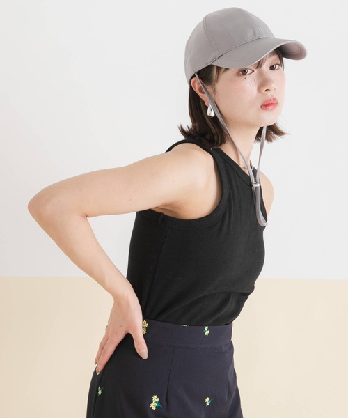 【新品未使用】Poir サテンキャップ 新品未使用】Poir サテンキャップ