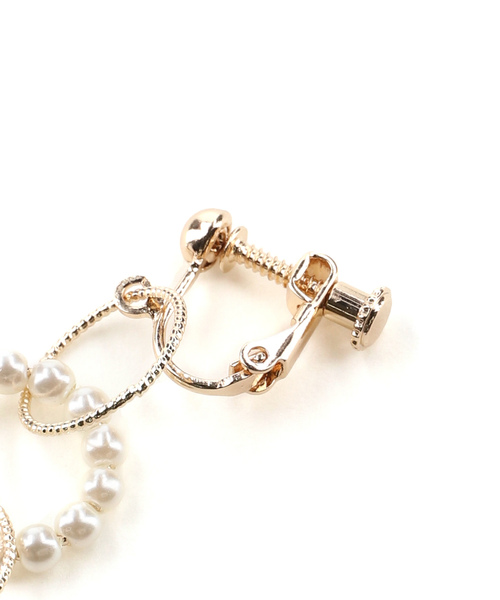 ROPE' PICNIC(ロペピクニック)の「メタル×パールサークルイヤリング(イヤリング・レディース・シルバー/ゴールド・FREE)」の3枚目の写真