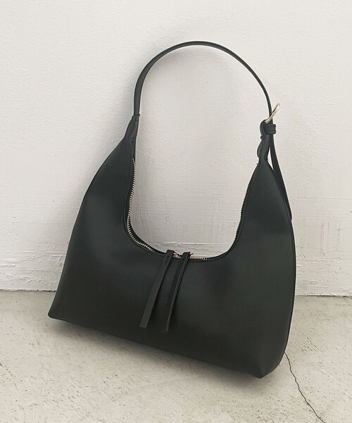 DEICY（デイシー）の「ﾌｪｲｸﾚｻﾞｰﾜﾝﾊﾝﾄﾞﾙﾐﾆﾊﾞｯｸﾞ（ハンドバッグ・レディース・ブラック/オフホワイト/ブルー・FREE）」の3枚目の写真