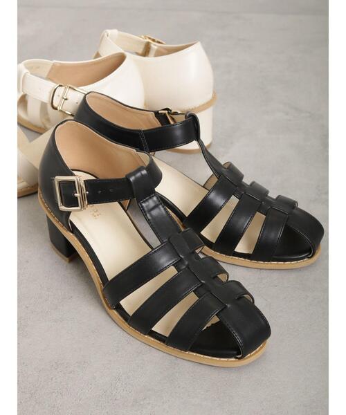 Te chichi（テチチ）の「ヒールアップグルカサンダル（サンダル・レディース・ホワイト/ブラック・37/38）」の3枚目の写真