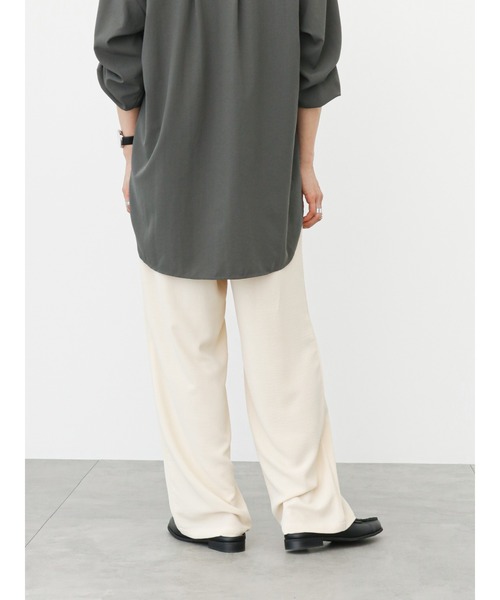 Samansa Mos2 blue(サマンサモスモスブルー)の「ハイウエストパンツ(その他パンツ・レディース・グリーン/ブラック/ライトベージュ/ブルー・フリ-)」の20枚目の写真