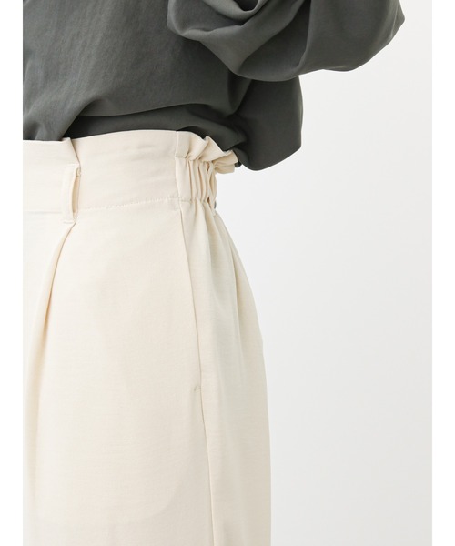 Samansa Mos2 blue(サマンサモスモスブルー)の「ハイウエストパンツ(その他パンツ・レディース・グリーン/ブラック/ライトベージュ/ブルー・フリ-)」の12枚目の写真